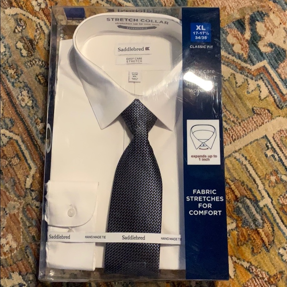 Saddlebred Dress Shirt with Coordinating Tie